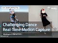 Create 3d dances in real time with just a few minutes to set up markerless motion capture