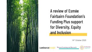 Diversity, equity and inclusion support webinar, 14 October 2025