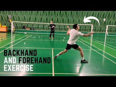 Backhand and forehand exercise | Basic Feather | Badminton training
