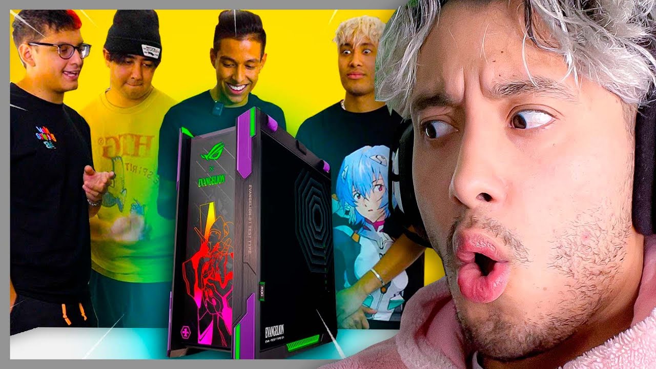 MAAU REACCIONA AL ARMANDO DE SU NUEVA PC DE EVANGELION 🤓