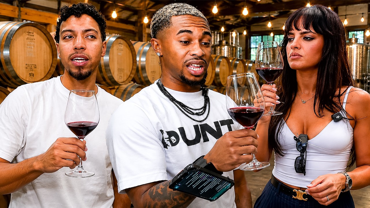 DeenTheGreat, Nina Drama & Finessefave Go WINE TASTING! 🍷😂