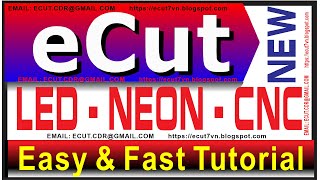 eCut for Adobe Illustrator Nesting pack  CNC PACK, Signbox, Smart Divide,Fillet Curve, DXF #ECUT