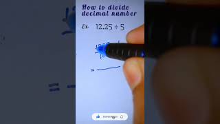 How to divide 🔥 decimal number #shorts #viral #trending Wealth