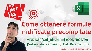 EXCEL - TRUCCHI E SEGRETI: 🧐Come ottenere formule nidificate precompilate (es. INDICE - CONFRONTA)