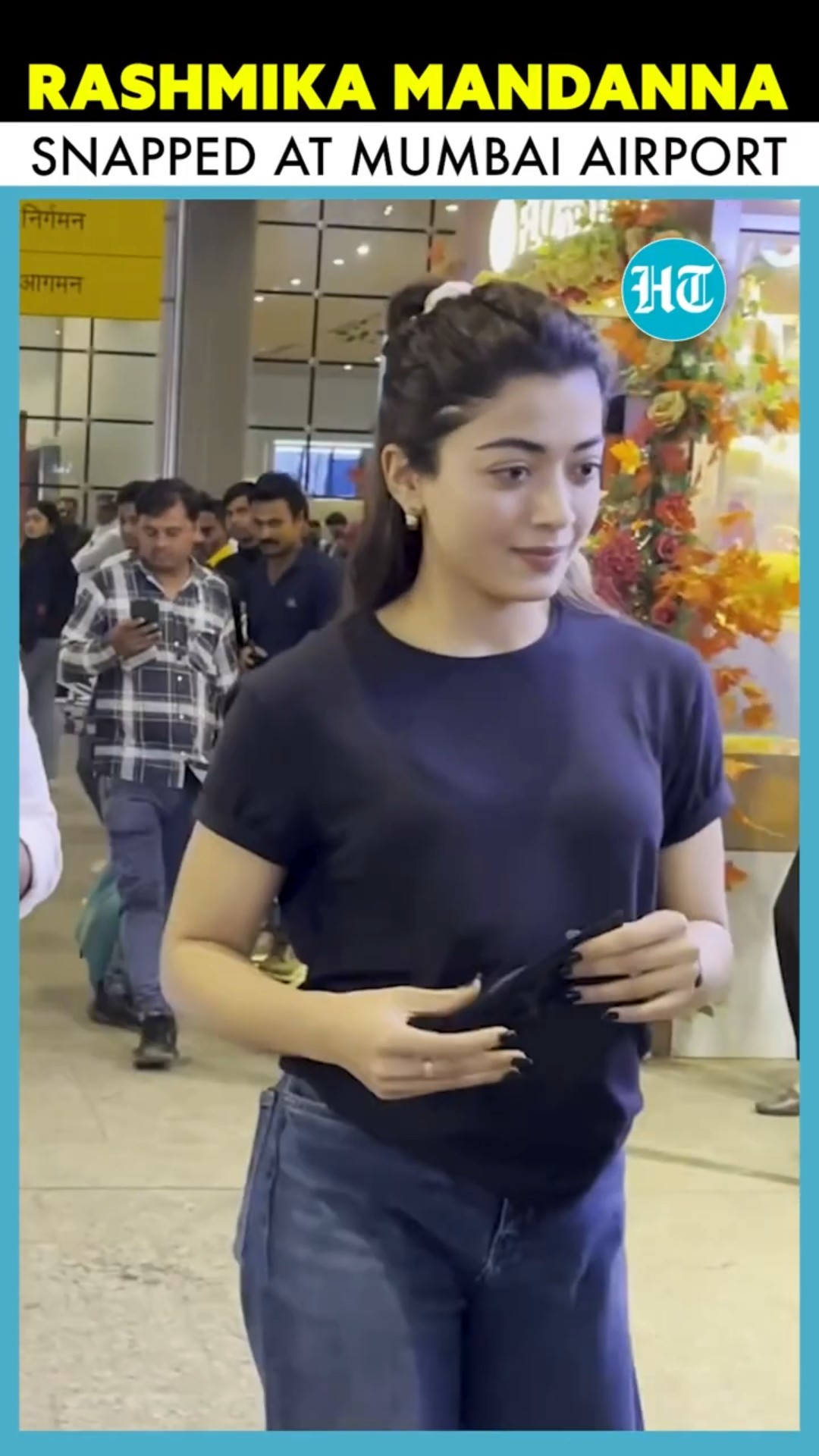 Rashmika Mandanna’s Casual Chic Airport Look Turns Heads
