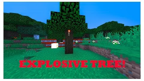 Explosive Tree Trap | Minecraft | Redstone Tutorial