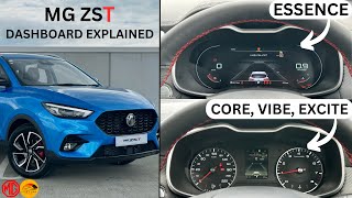 MG ZST Dashboard Function Explained  ZST Core, Vibe, Excite, Essence  Detailed Guide Tutorial