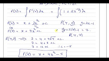 [6], AS, (IAL), Pure Mathematics, (P1),-Solomon Paper G, Q9, Integration, Tangents.