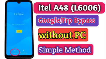 itel A48 (L6006) Frp Bypass "Simple Method" || itel A48 Google Account Unlock Letest update