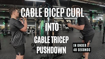 Cable Bicep Curl Into Tricep Pushdown - Step-by-Step Guide | Level Up Fitness