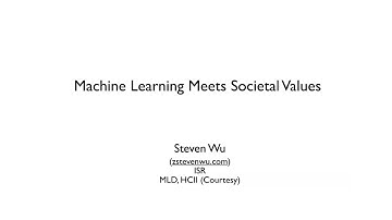 Machine Learning Meets Societal Values