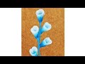 BELL FLOWER PAINTING TRICK |ACRYLIC PAINTING | MAKE A BOOKMARK