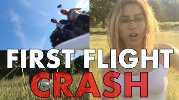 DJI Phantom 4 Drone | First Flight CRASH