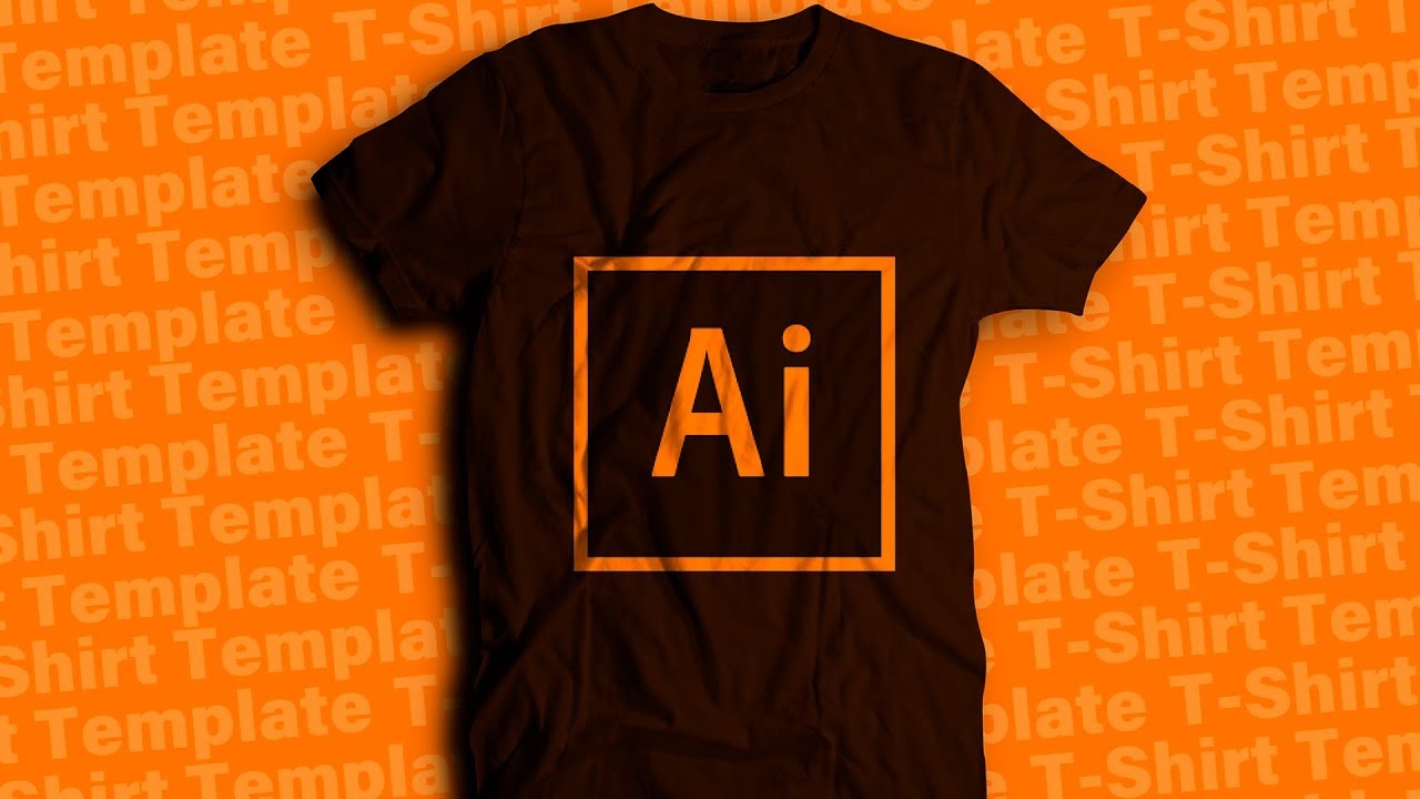 Design a T SHIRT TEMPLATE in ILLUSTRATOR