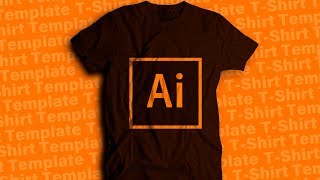 Design a T SHIRT TEMPLATE in ADOBE ILLUSTRATOR #IllustratorTutorial