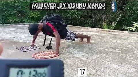 MOST KNUCKLE PUSH UPS IN 30 SECONDS CARRYING BAGPACK WITH WEIGHT