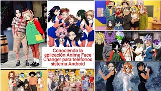 Conociendo la aplicación Anime Face Changer para teléfonos sistema Android. screenshot 3