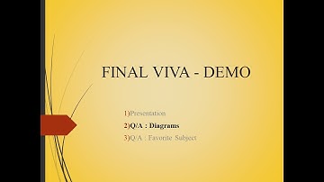 Final Viva - Part 3: Q/A Favorite Subject