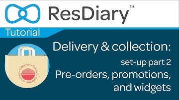 Delivery & collection: Pre-orders, promotions, and widgets