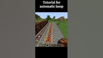 Automatic redstone lamp #shorts #minecraft #minecraftredstone