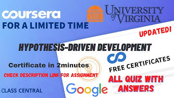 Hypotheses Driven Development,(week-1-4) All Quiz Answers.#coursera #quiztime #answers #quiz #mr