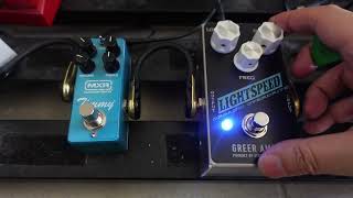 Greer Lightspeed vs MXR Timmy comparison - which 'transparent' light gain OD pedal is better
