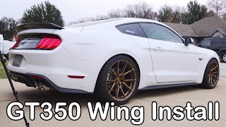 Speedform GT350 Wing Install on a 2019 Ford Mustang GT