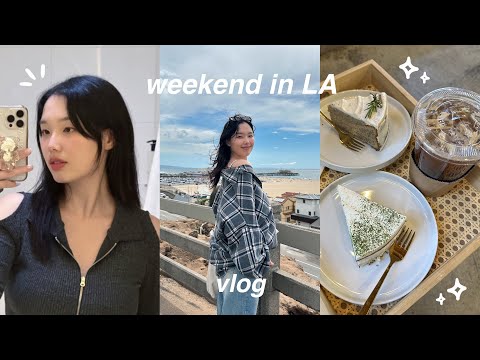 WEEKEND IN LA VLOG: traveling alone, healing time with friends, beach day, room service mukbang