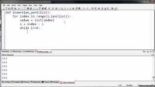 #22. Insertion Sort in Python.MP4