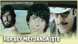 Hamama Giren Terler Türk Filmi | Merdiven ile Mercimek Her Şeyleri Meydanda Polise Yakalanır