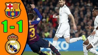 Barcelona vs Real Madrid 1-1 Bramki z Meczu 06/02/2019