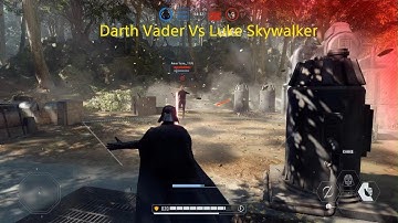 Darth Vader Vs Luke Skywalker Duel  STAR WARS Battlefront II PS5 Gameplay hero showdown