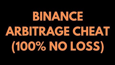 THE NO LOSS "BINANCE ARBITRAGE CHEAT" (LIVE TRADE)