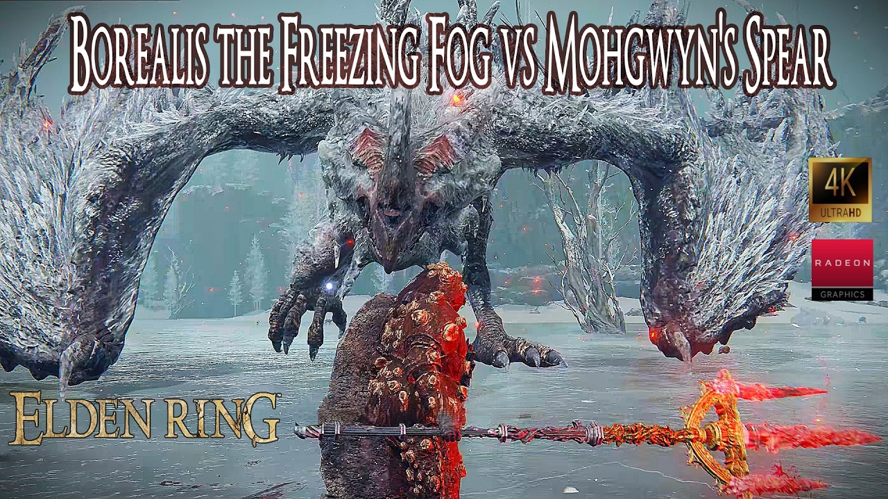 Elden Ring - Borealis the Freezing Fog vs Mohgwyn's Sacred Spear - YouTube
