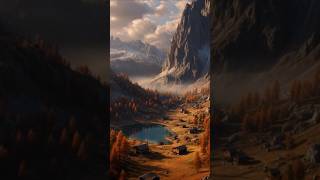 Epic Autumn in the Swiss Alps | Hyperrealistic 8K Cinematic Landscape #Shorts