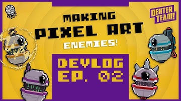 Making Pixel Art Enemies! (Dexter Team Devlog Ep.2)