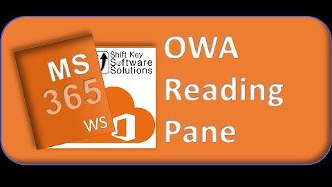 OWA Reading Pane Settings