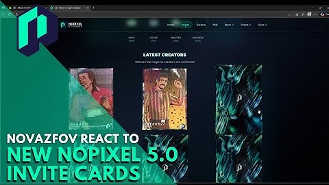 Novasfov React to New Nopixel 5.0 Invite Cards | Nopixel