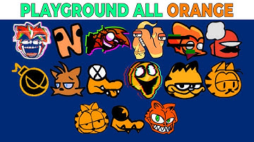 FNF Character Test | Gameplay VS My Playground | ALL Orange Test #2