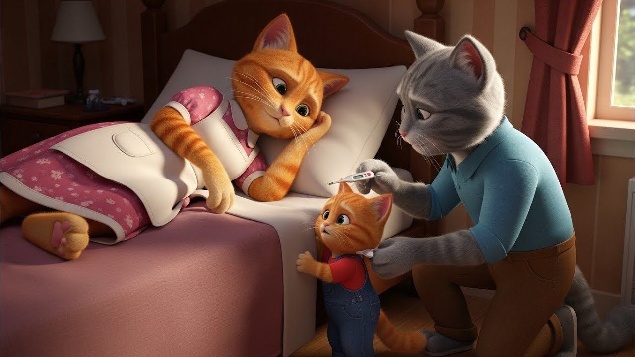 A Sick Mother, a Tiny Child, and a Father’s Silent Strength – This Story Will Melt Your Heart 😭🐱❤️