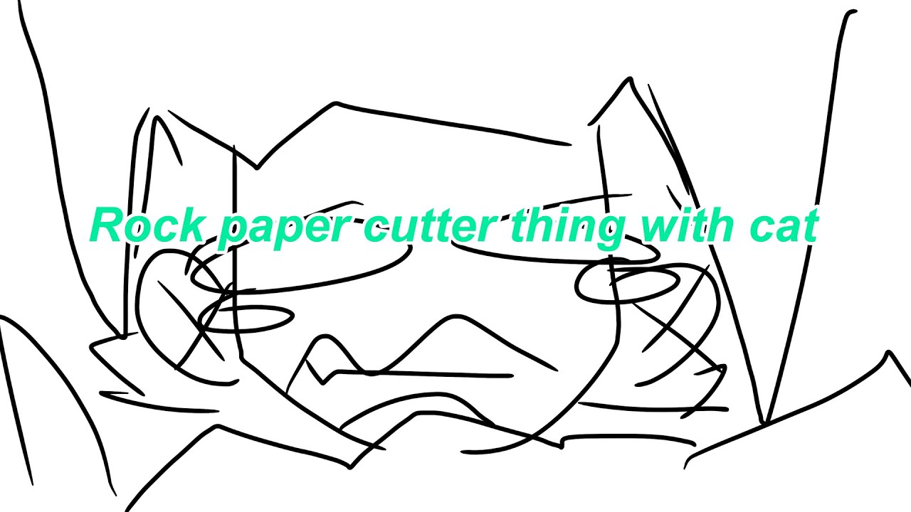 Rock paper cutter thing with cat