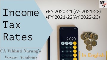 Income Tax & Surcharge Rates in English for FY 2020 - 21 & FY 2021-22
