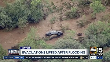 Mayer evacuations lifted after flooding