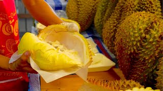 MONSTER DURIAN CUTTING | Durian Queen's Amazing Technique | Thai Fruit
