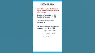 UNDERSTANDING SHAPES EXERCISE 16 (A) QUESTION 5  (ii), CLASS 8  #selinasolutions #