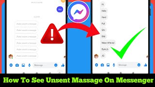 How to See Unsent Messages on Messenger (New Update 2023) | See Removed Messages on Messenger