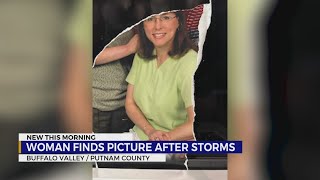 Woman finds photo among storm damage