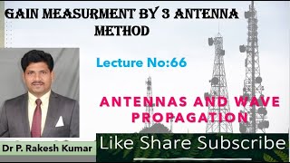 GAIN MEASURMENT BY 3 ANTENNA METHOD