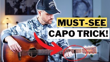 Cool CAPO Trick you HAVE to know about (Drop D with no detuning) - Easy Acoustic Guitar Lesson