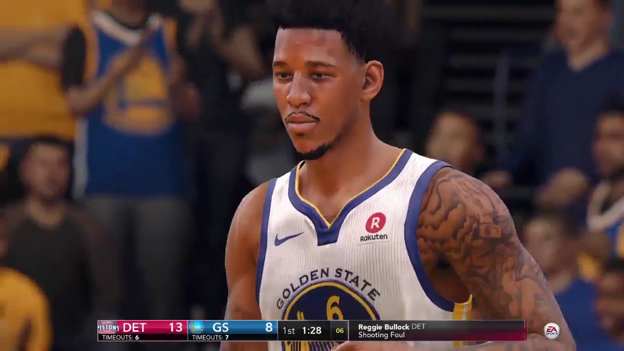 NBA Basketball - Detroit Pistons @ Golden State Warriors - NBA LIVE 18 Simulation Full Game 29/10/17